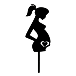 CAKE TOPPER DEKORA - FEMME ENCEINTE