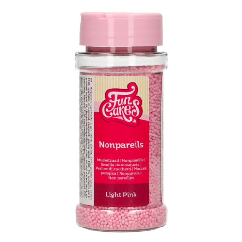 PERLES DE SUCRE (NONPAREILS) FUNCAKES - ROSE CLAIR 80 G