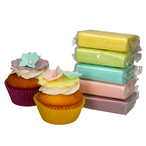 MULTIPACK FONDANT FUNCAKES - TEINTES PASTEL (5 X 100 G)