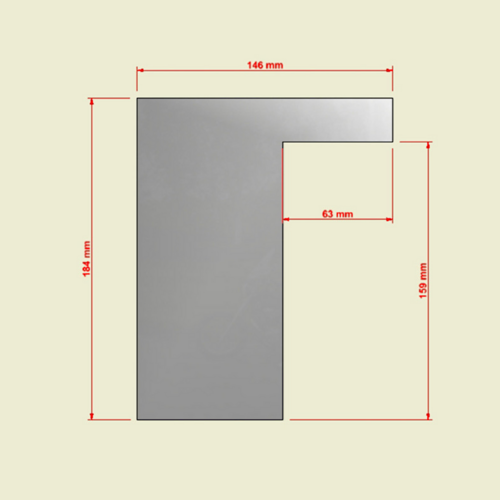 GRATTOIR DE LISSAGE EN ACIER - ANGLE DROIT N1