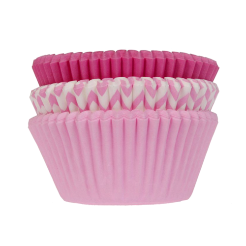 SET CAPSULAS CUPCAKE "HOUSE OF MARIE" - TONOS ROSAS