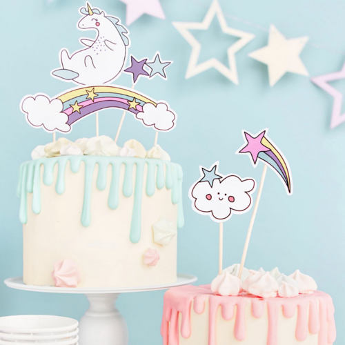 CAKE TOPPER PARTYDECO - LICORNE