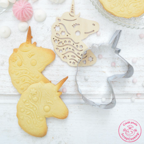 COUPE-BISCUITS + TAMPON SCRAPCOOKING - LICORNE