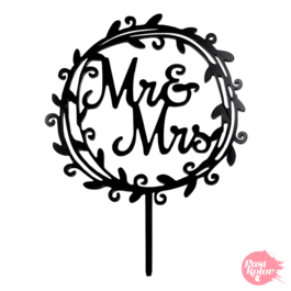 TOPPERS POUR GATEAU MR & MRS N8