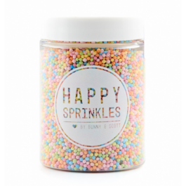PERLES DE SUCRE (NONPAREILS) "HAPPY SPRINKLES" - PASTEL 90 G