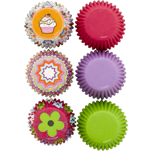 SET CAISSETTES  MINI CUPCAKES WILTON - MULTI ROSES