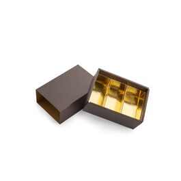 BOTE  PRALINES MARRON "BERLIN" - 10,5 CM