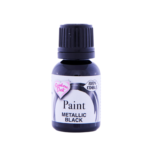 PEINTURE MTALLIQUE COMESTIBLE RAINBOW DUST - BLACK (25 G)