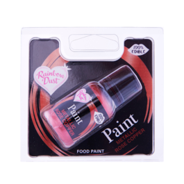 PEINTURE MTALLIQUE COMESTIBLE RAINBOW DUST - ROSE COPPER (25 G)