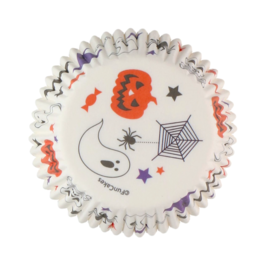 CAISSETTES  CUPCAKES FUNCAKES - HALLOWEEN (BLANCHES)