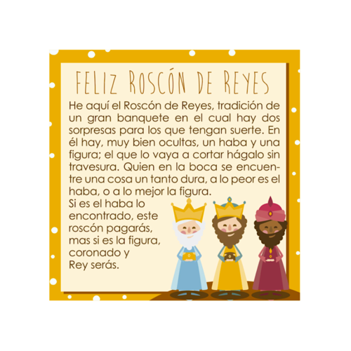 SET ROSCON (100 U) - CORONA ORO, REY PORCELANA, HABA Y TARJETA