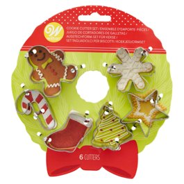 SET MINI CUTTER WILTON - BISCUITS DE NOL (COURONNE)