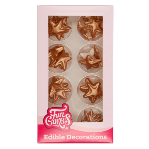 DCORATIONS EN SUCRE FUNCAKES - TOILES (BRONZE/OR)