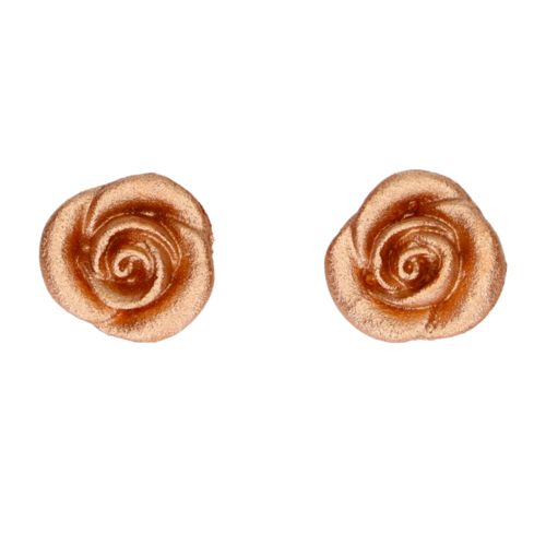 DCORATIONS EN MASSEPAIN FUNCAKES  - ROSES (BRONZE / OR)