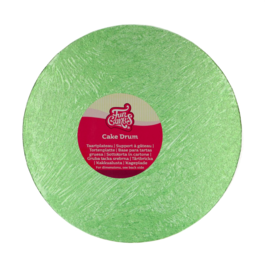 CAKE DRUM ROND VERT CLAIR (FUNCAKES) - 25 CM 