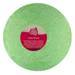 CAKE DRUM ROND VERT CLAIR (FUNCAKES) - 30 CM 