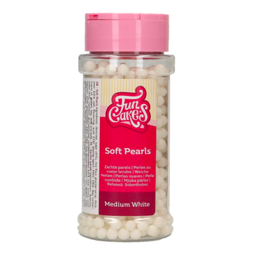 PERLES DE SUCRE FUNCAKES - BLANCHES (MOYENNES) 80 G