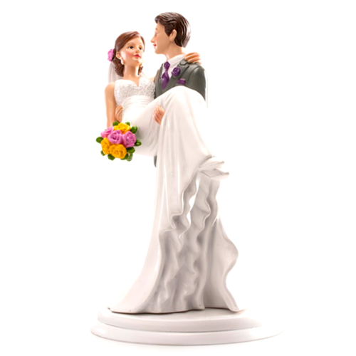 FIGURINE POUR GTEAU COUPLE FEMME DANS LES BRAS