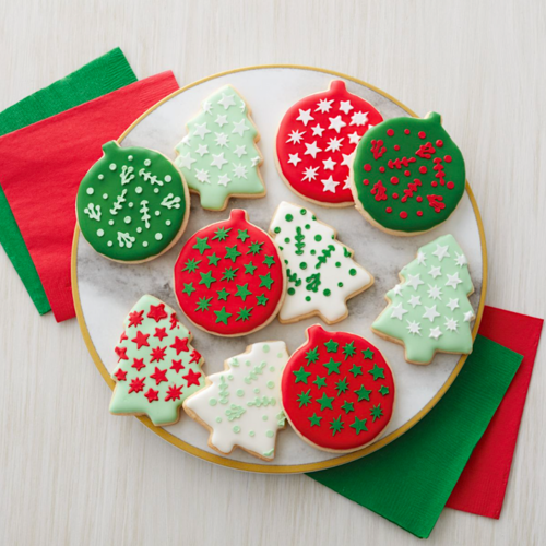 SET CORTADORES Y STENCILS WILTON - GALLETAS NAVIDAD