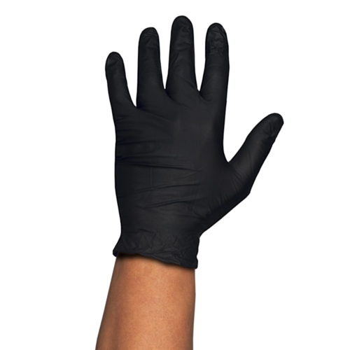 GUANTES DE NITRILO RUBBEREX NEGROS - S (PEQUEOS) 3,2 G