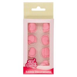 DCORATIONS EN SUCRE FUNCAKES - PIEDS DE BB ROSE