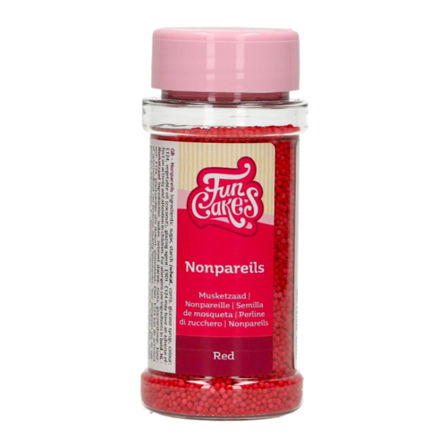 PERLES DE SUCRE (NONPAREILS) FUNCAKES - ROUGE 80 G