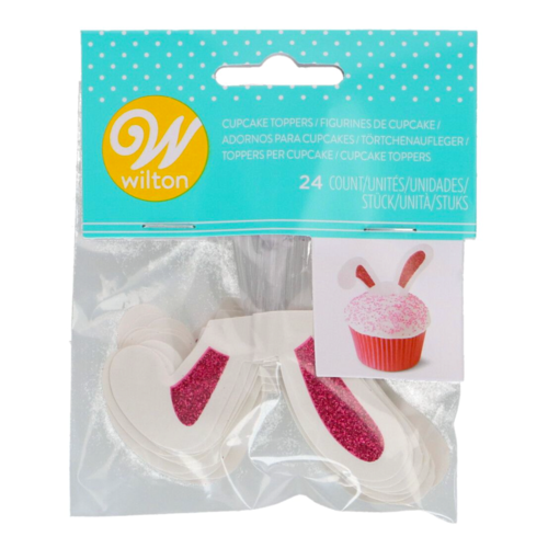 TOPPERS POUR CUPCAKE WILTON - OREILLES DE LAPIN