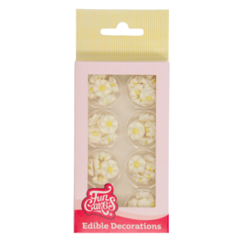 DCORATIONS EN SUCRE FUNCAKES - MINI FLEURS BLANCHES