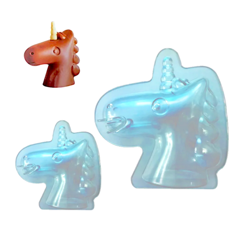 MOLDE POLICARBONATO PARA CHOCOLATE - UNICORNIO 3D