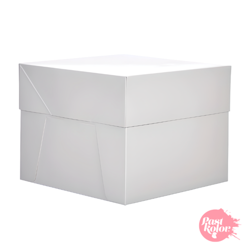 CAJA PARA TARTA CUADRADA BLANCA - 35 CM