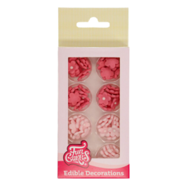 DCORATIONS EN SUCRE FUNCAKES - MINI FLEURS ROSES