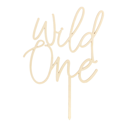 CAKE TOPPER EN BOIS PARTYDECO - "WILD ONE" (SAUVAGE)