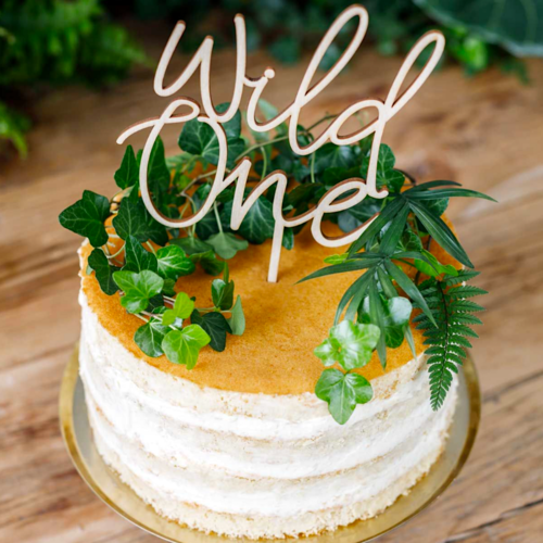 CAKE TOPPER EN BOIS PARTYDECO - "WILD ONE" (SAUVAGE)