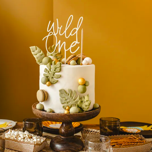 CAKE TOPPER EN BOIS PARTYDECO - "WILD ONE" (SAUVAGE)