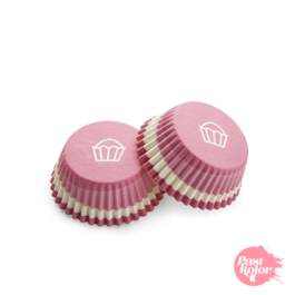 CAISSETTES  CUPCAKES FUCHSIA - 48 UNITS