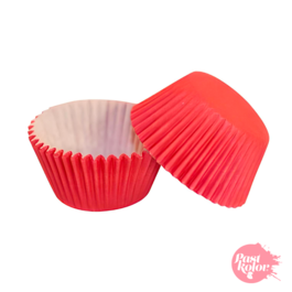 CAISSETTES  CUPCAKES ROUGES - 24 UNITS