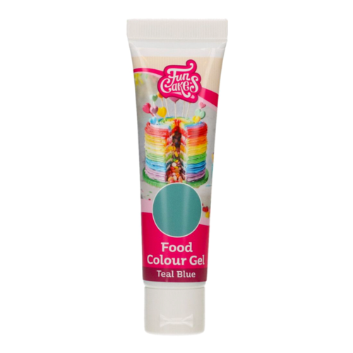 COLORANT EN GEL FUNCAKES - TEAL BLUE / BLEU TURQUOISE 30 G