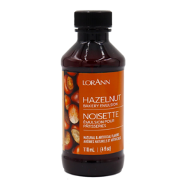 MULSION POUR PTISSERIES LORANN - NOISETTE / HAZELNUT (118 ML)