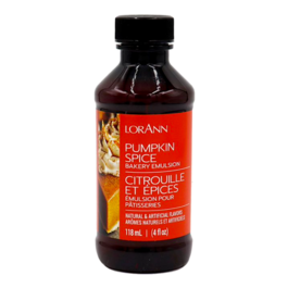 MULSION POUR PTISSERIES LORANN - CITROUILLE ET PICES / PUMPKIN SPICE (118 ML)