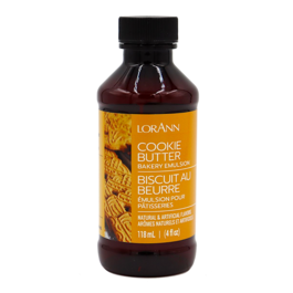 MULSION POUR PTISSERIES LORANN - BISCUIT AU BEURRE / COOKIE BUTTER (118 ML)