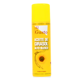 SPRAY ANTIADHSIF "AL GUSTO" - HUILE DE TOURNESOL  HAUTE TENEUR EN ACIDE OLIQUE (500 ML)