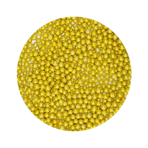 PERLES DE SUCRE FUNCAKES - OR MTALLIQUE (4 MM) 80 G