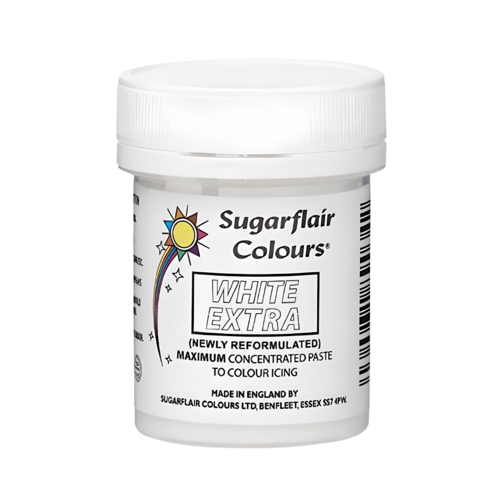 COLORANTE EN PASTA SUGARFLAIR - WHITE EXTRA / BLANCO EXTRA 42 G