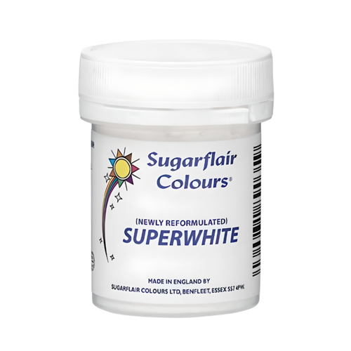 COLORANTE EN POLVO SUGARFLAIR - SUPERWHITE / BLANCO INTENSO 20 G