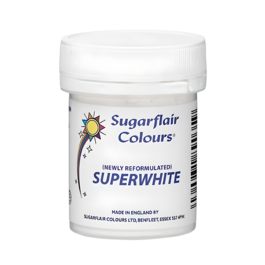 COLORANT EN POUDRE SUGARFLAIR - SUPERWHITE / BLANC INTENSE 20 G