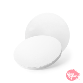 CAKE DRUM ROND BLANC - 25 CM  / 12 MM PAISSEUR