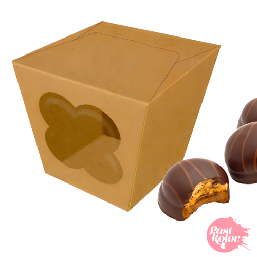 Boîtes carton pour chocolats avec fenêtre
