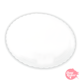 SEMELLE RONDE BLANCHE - 24 CM  / 3 MM PAISSEUR (10 U)