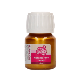 PEINTURE MTALLIQUE COMESTIBLE FUNCAKES - OR / GOLD 30 ML