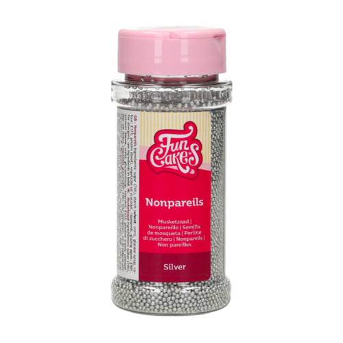 PERLES DE SUCRE (NONPAREILS) FUNCAKES - ARGENT 80 G